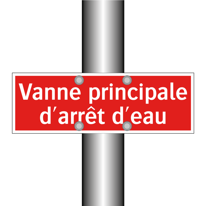 Vanne principale d'arrêt d'eau