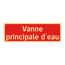 Vanne principale d'eau