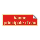 Vanne principale d'eau
