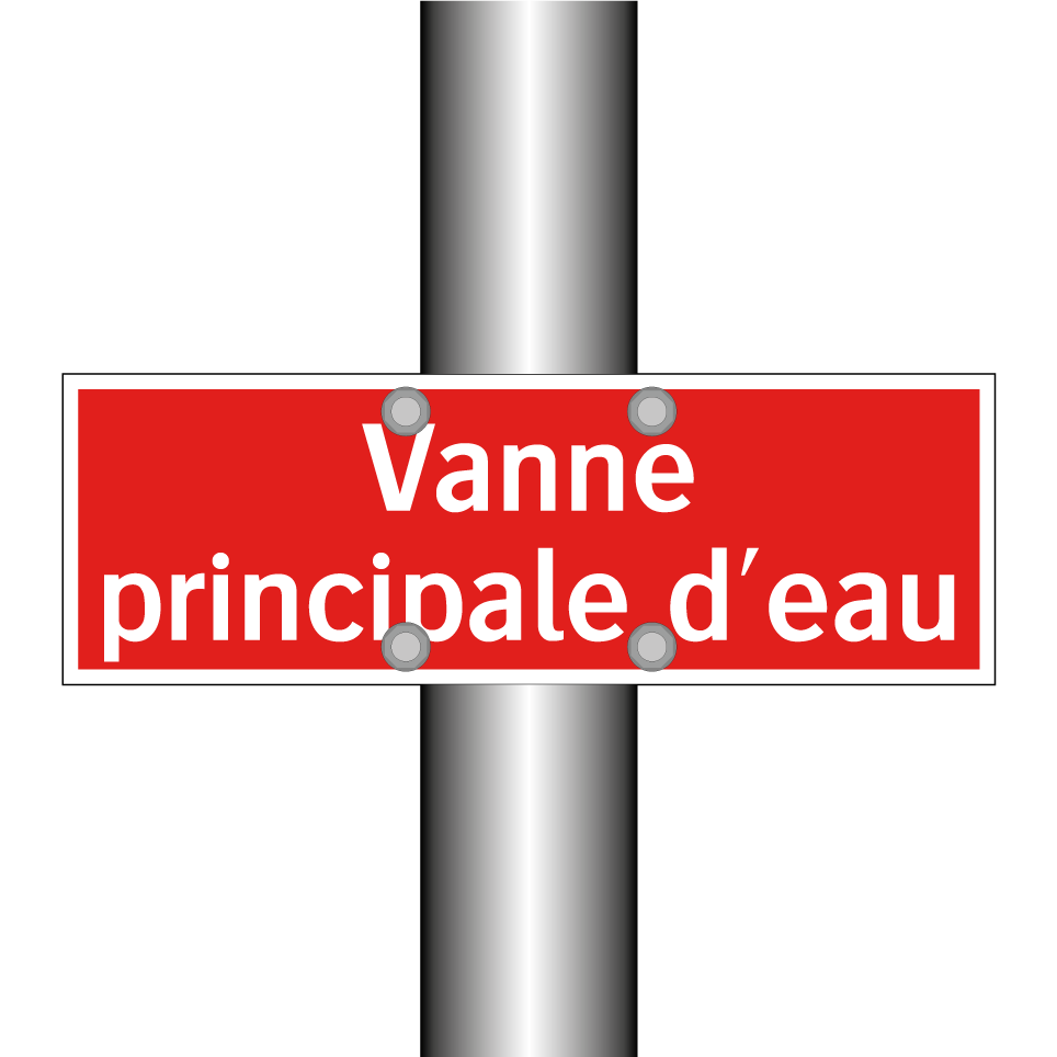 Vanne principale d'eau