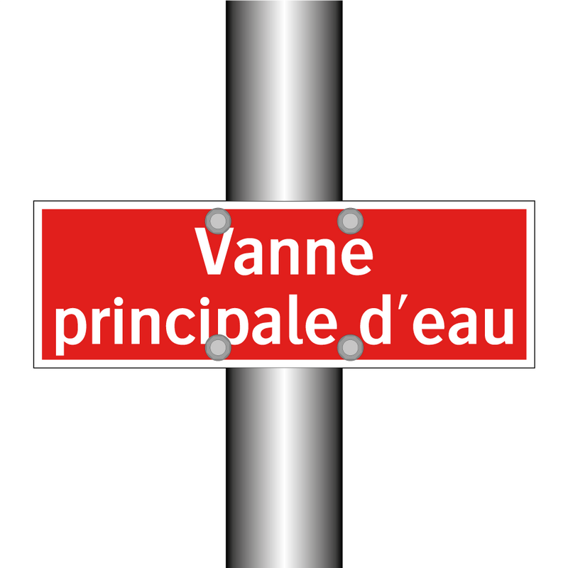 Vanne principale d'eau