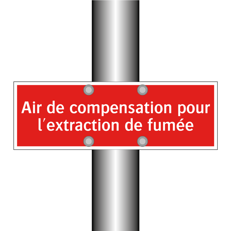 Air de compensation pour l'extraction de fumée