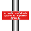 Activation manuelle du système de suppression d'incendie