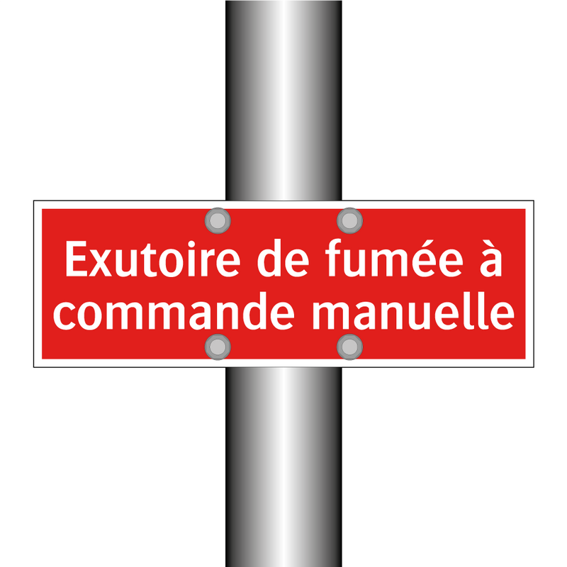 Exutoire de fumée à commande manuelle