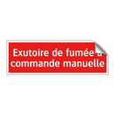 Exutoire de fumée à commande manuelle
