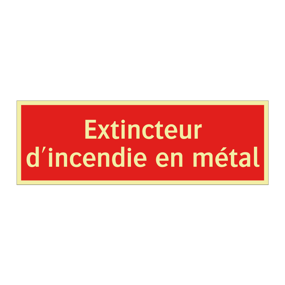Extincteur d'incendie en métal