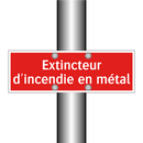 Extincteur d'incendie en métal