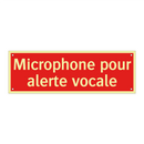 Microphone pour alerte vocale