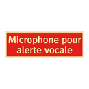 Microphone pour alerte vocale
