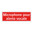 Microphone pour alerte vocale