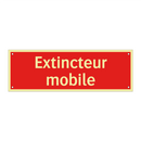 Extincteur mobile