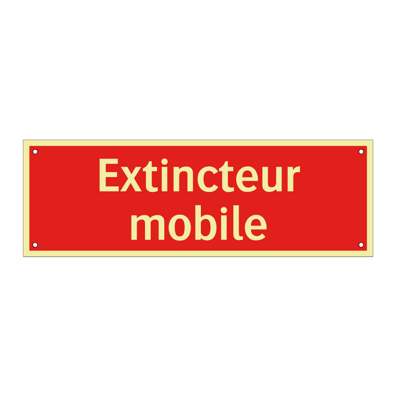 Extincteur mobile