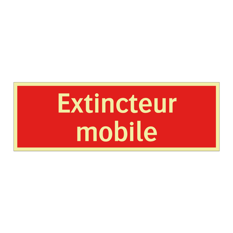 Extincteur mobile