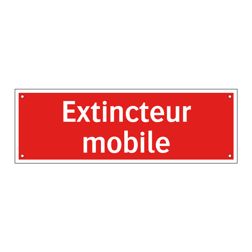 Extincteur mobile