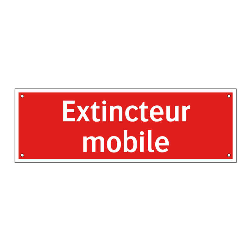 Extincteur mobile