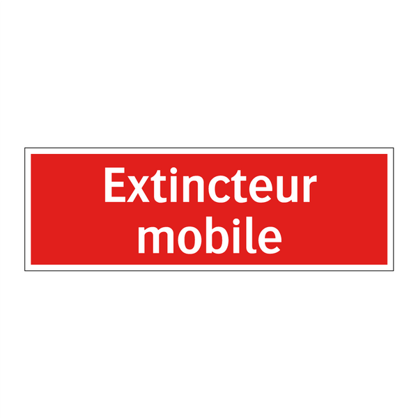 Extincteur mobile