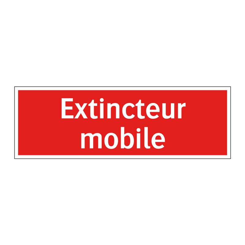 Extincteur mobile