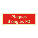 Plaques d'ongles FO