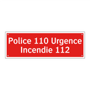 Police 110 Urgence Incendie 112