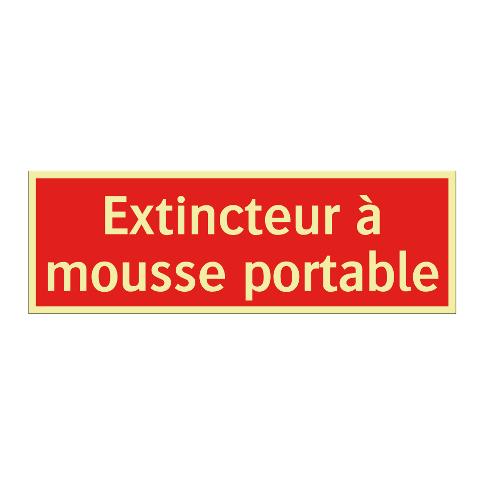 Extincteur à mousse portable