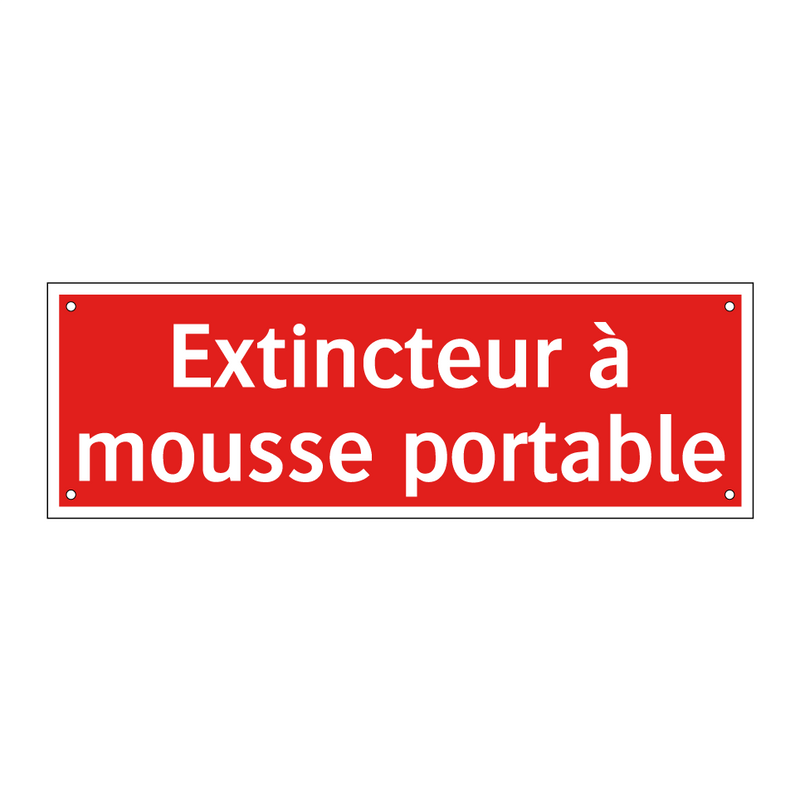 Extincteur à mousse portable