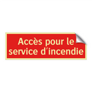 Accès pour le service d'incendie