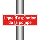 Ligne d'aspiration de la pompe