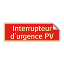 Interrupteur d'urgence PV
