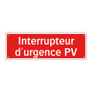 Interrupteur d'urgence PV