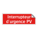 Interrupteur d'urgence PV