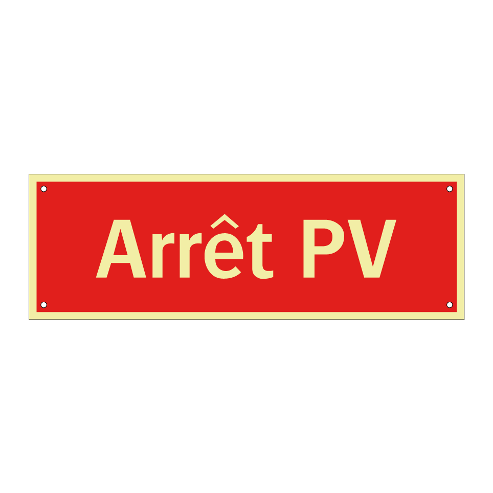 Arrêt PV