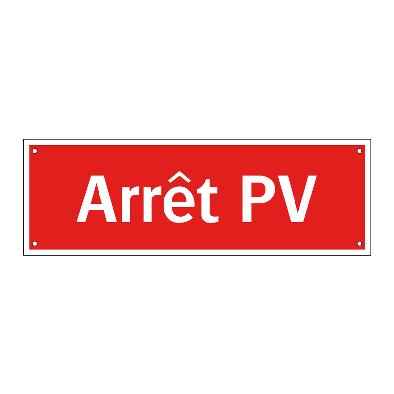 Arrêt PV