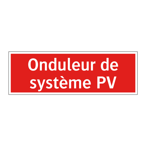 Onduleur de système PV