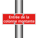 Entrée de la colonne montante