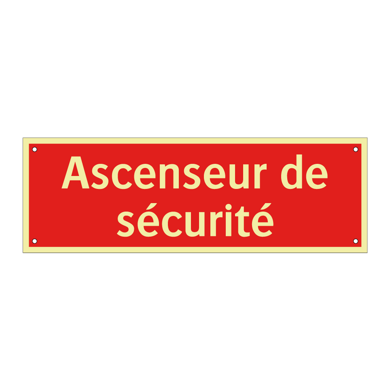 Ascenseur de sécurité