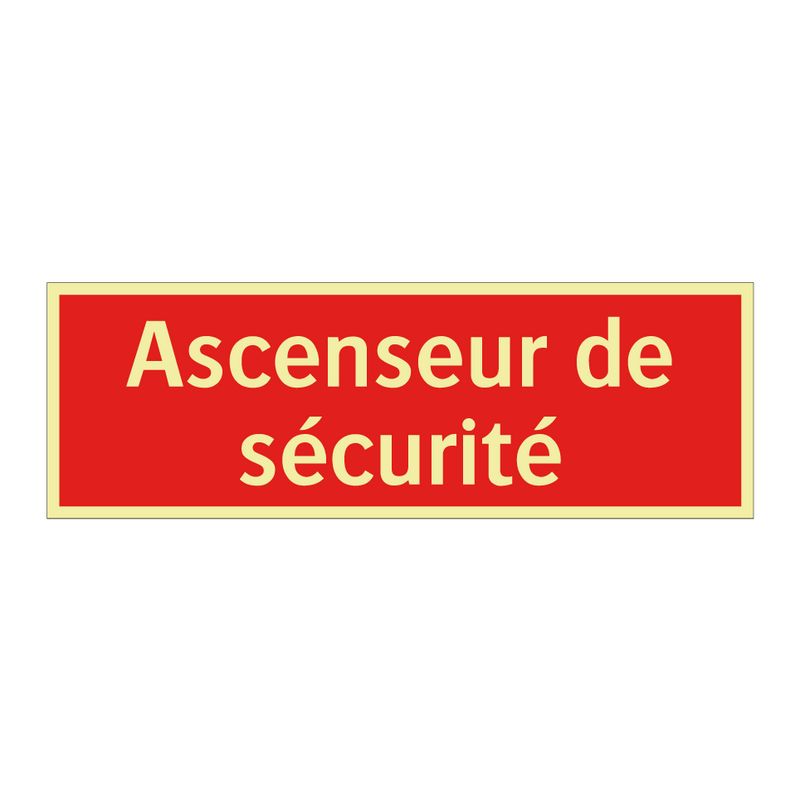 Ascenseur de sécurité