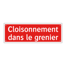 Cloisonnement dans le grenier