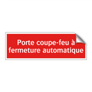 Porte coupe-feu à fermeture automatique