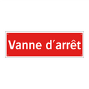 Vanne d'arrêt