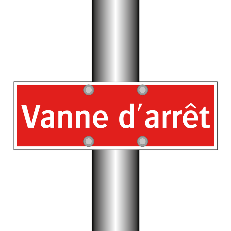 Vanne d'arrêt