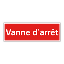 Vanne d'arrêt