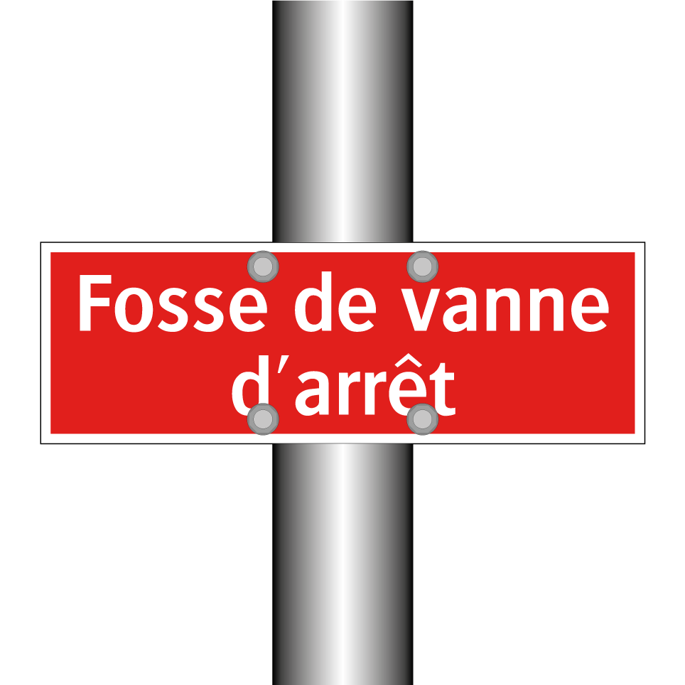 Fosse de vanne d'arrêt