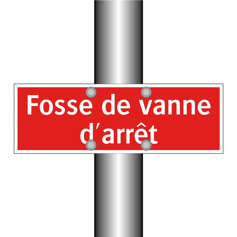 Fosse de vanne d'arrêt