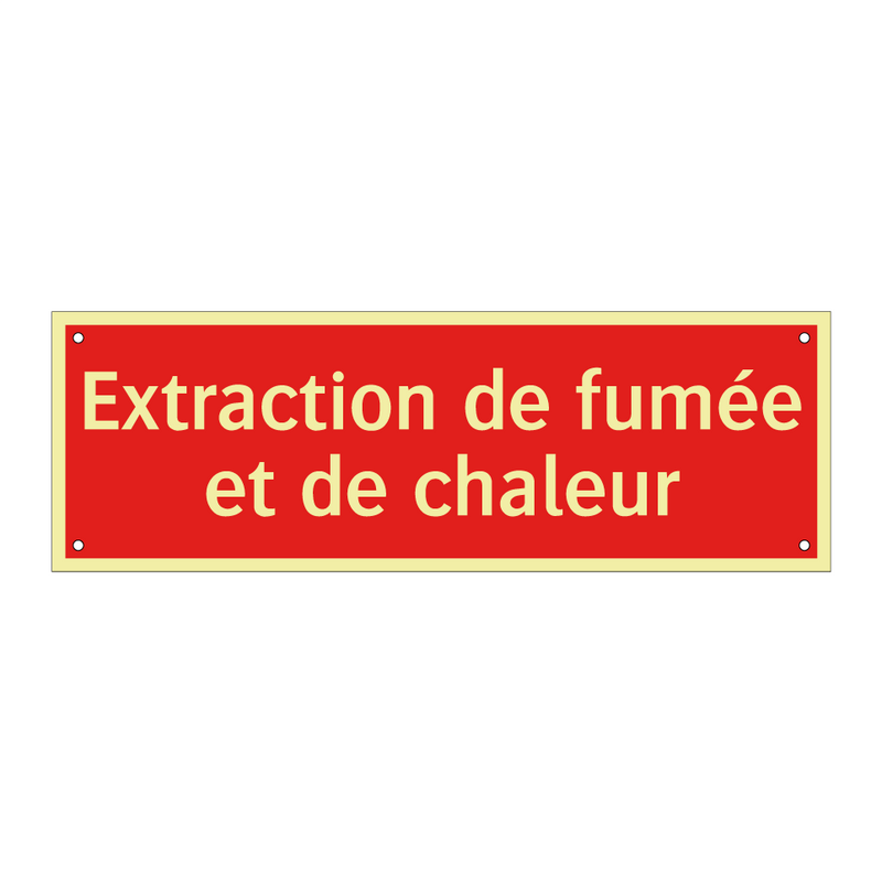 Extraction de fumée et de chaleur