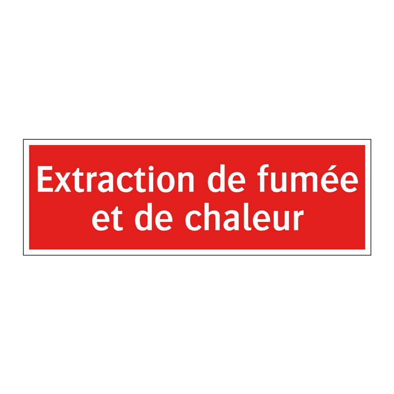 Extraction de fumée et de chaleur