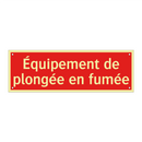 Équipement de plongée en fumée