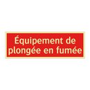 Équipement de plongée en fumée