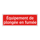 Équipement de plongée en fumée