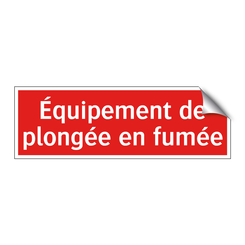Équipement de plongée en fumée