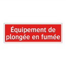 Équipement de plongée en fumée